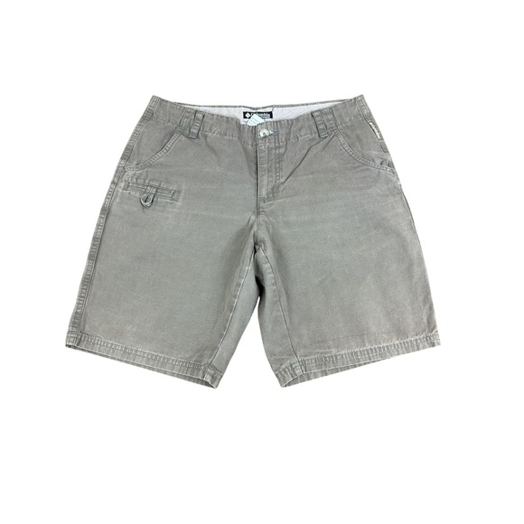 Columbia Pants - Columbia Shorts Womens Size 8 olive  100% Cotton Casual Outdoors Utility Pockets